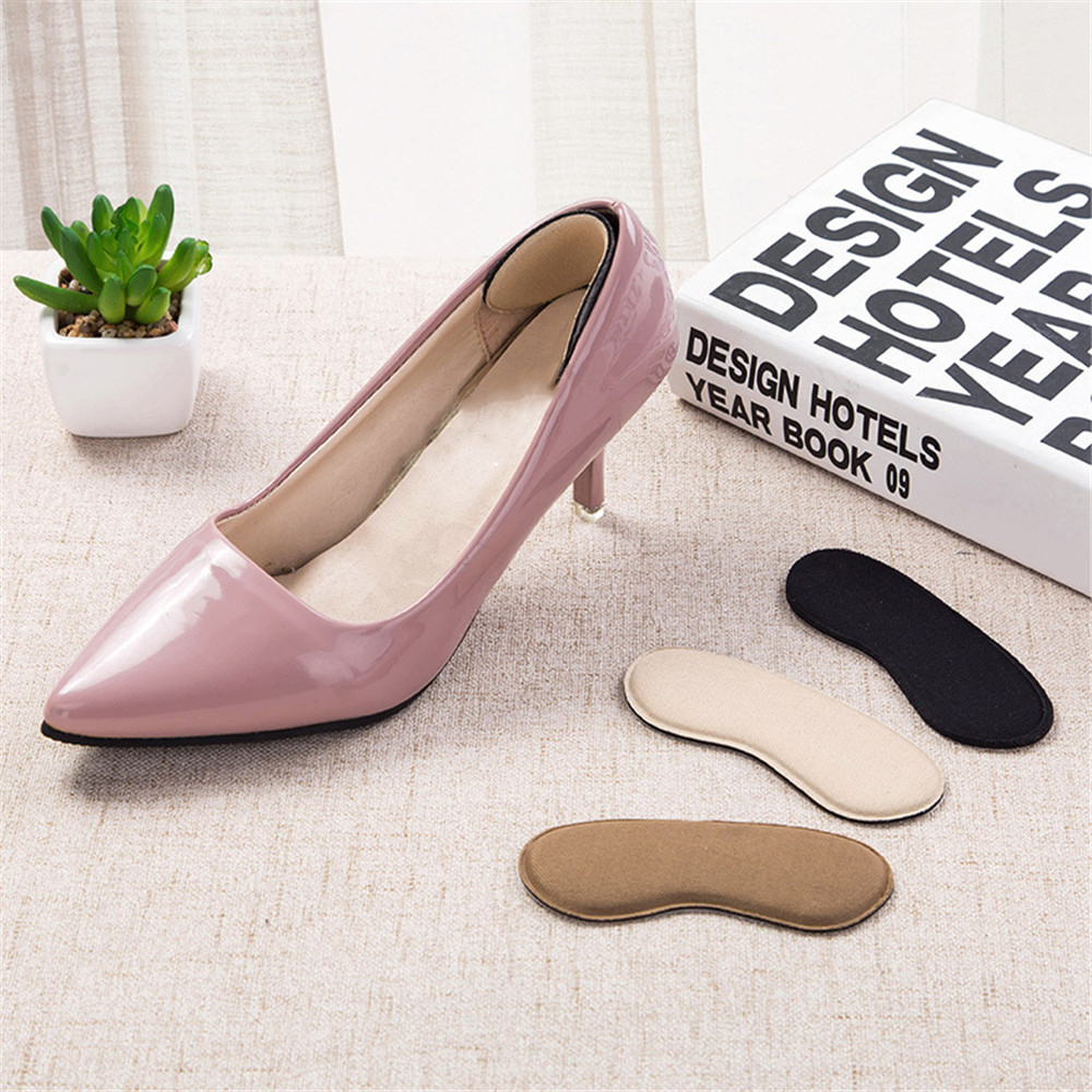 ROW Woman Heel Grips Insoles Cushion Liners Shoepad Shoe Boot Pad Fashion Increase Suede Comfortable Foot Protector/Multicolor