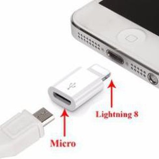 Đầu Chuyển Micro Usb Sang Lightning