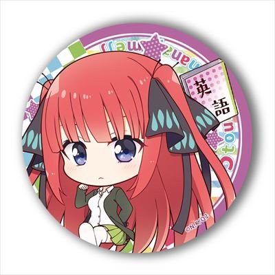 Huy hiệu cài áo IN HÌNH Gotoubun no Hanayome Nhà có 5 nàng dâu ver ngồi anime chibi dễ thương tiện lợi