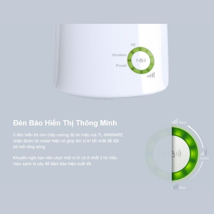 Bộ kích sóng wifi không dây TP-Link TL-WA854RE repeater mở rộng chuẩn N 300Mbps bảo hành 24 tháng-VDS SHOP | WebRaoVat - webraovat.net.vn