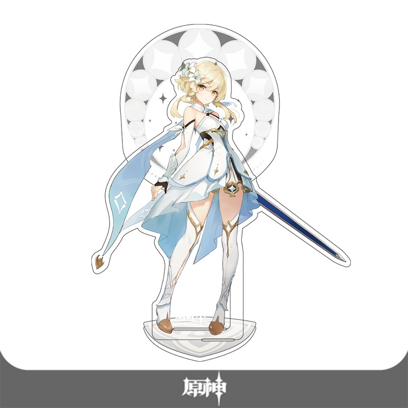 Mô Hình Standee Acrylic Nhân Vật Main Và Paimon Genshin Impact