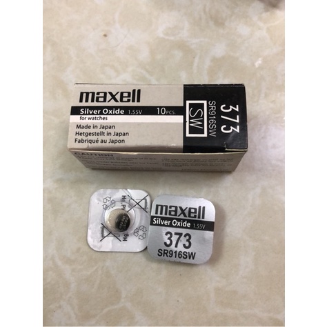 Pin chính hãng Maxell 373  SR916SW dành cho đồng hồ dùng pin 373/ SR916SW/ 373RW317/ 617/ SR68/ SR916, bulova-617