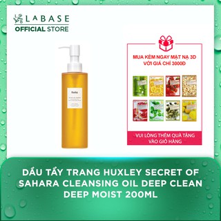 Dầu Tẩy trang Chiết Xuất Xương Rồng - Huxley Secret of sahara Cleansing Oil 200ml