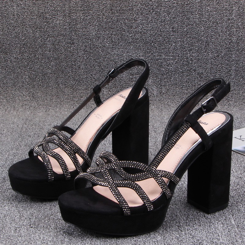 giày sandal cao gót da thật BATA xuất khẩu mẫu mới 2021