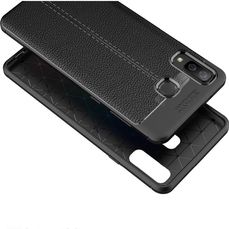 Ốp điện thoại thiết kế mặt phối da mềm dành cho Samsung A8 A9 Star A7 2018 A30 A50 S10 Plus S10e