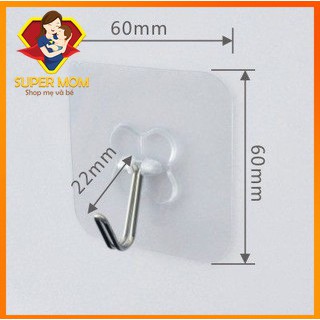 Móc Dán Tường Siêu Chắc, Móc dán tường cường lực, Móc dán chịu lực 20kg