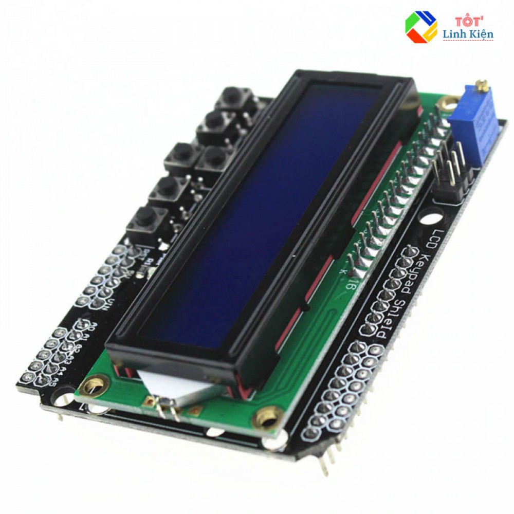 LCD Keypad Shield Arduino - Shield Điều Khiển Với LCD 1602 + Button