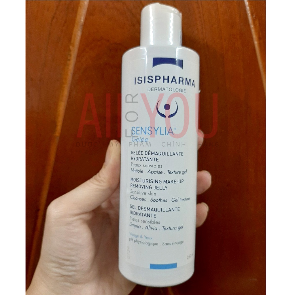 [CHÍNH HÃNG CÓ TEM - DATE 1/2025] ISIS PHARMA Sensylia Gelée 250mL - Gel Tẩy Trang Dành Cho Da Nhạy Cảm Và Da Thường