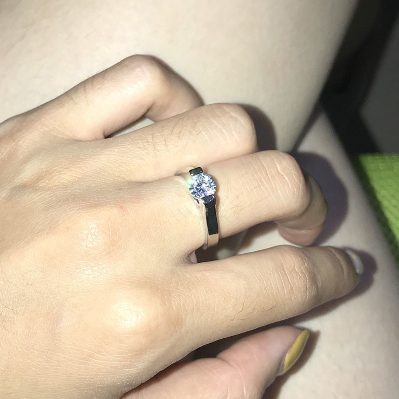 Nhẫn Đính Đá Zircon Phong Cách Âu Mỹ Cho Phái Nữ