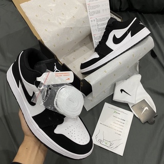 GIÀY JD1S LOW PANDA BLACK WHITE DA THẬT LAI AU [ FULL BOX + FREE SHIP ]