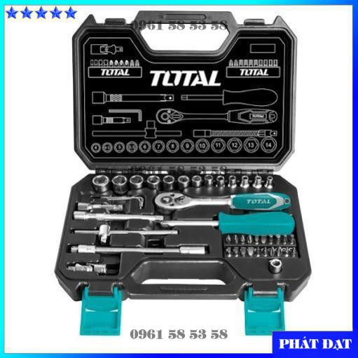 [Chính hãng TOTAL] Total - THT141451 BỘ TUÝP (1/4inch) 45 CHI TIẾT 4-14MM (HĐ)