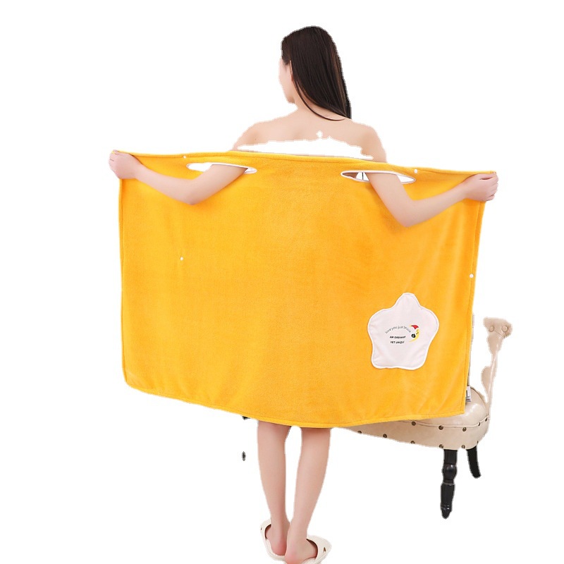 Khăn Choàng Tắm Lông Cừu San Hô Dày Dặn Mềm Mại Thấm Hút Nước Không Xơ Cho Nữ