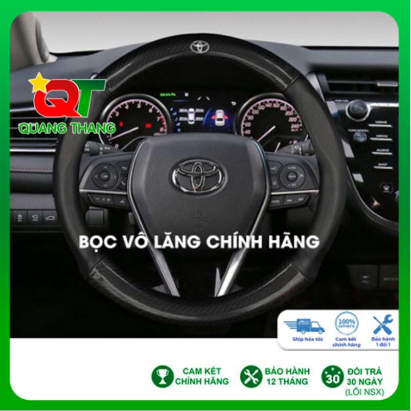 Bọc Vô Lăng Ô Tô Cacbon - Chống Trơn, Chống Trượt - Bọc Vô Lăng Các Hãng Logo Hãng Xe Hơi Cao Cấp