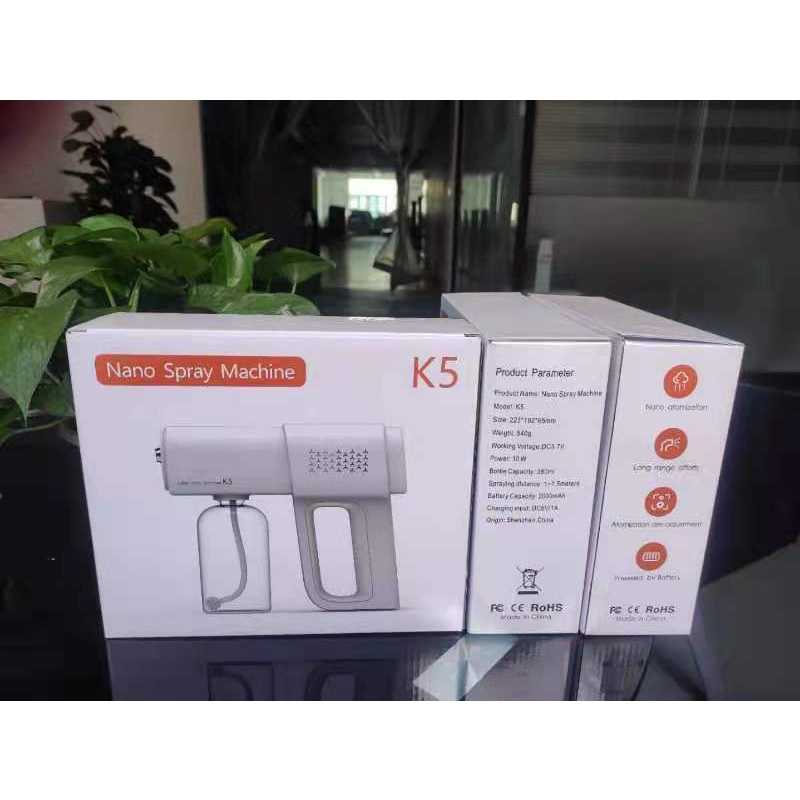 [CHÍNH HÃNG BH ĐỔI MỚI TRONG 7 NGÀY] - Máy Phun Khử Trùng Nano Ánh Sáng Xanh K5 Mẫu Mới