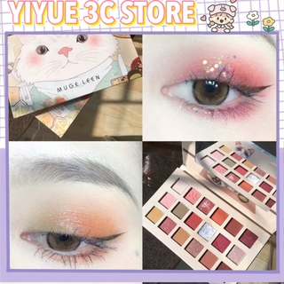 (Hàng Mới Về) Bảng Phấn Mắt 18 Màu Ánh Ngọc Trai Không Thấm Nước Và Mồ Hôi Ykd