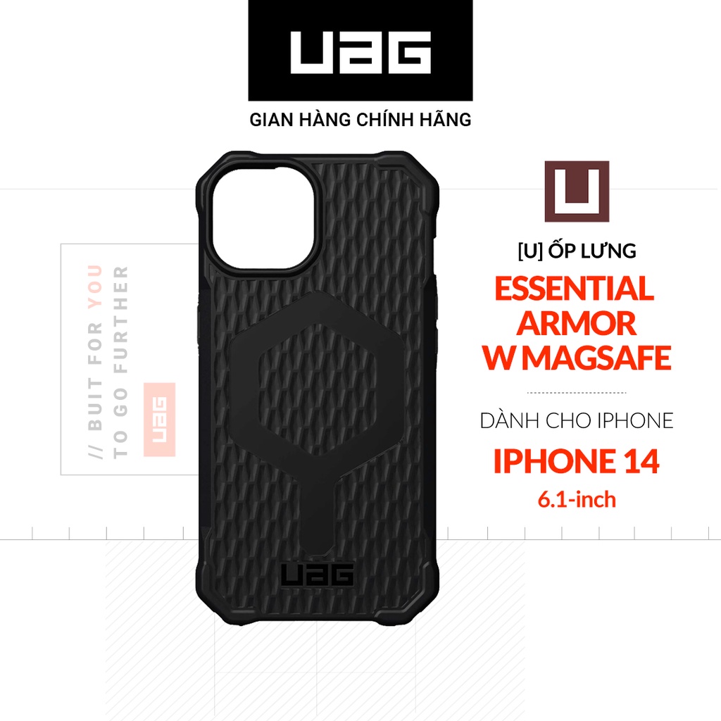 Ốp Lưng UAG ESSENTIAL ARMOR w MAGSAFE Cho iPhone 14 [6.1 INCH]