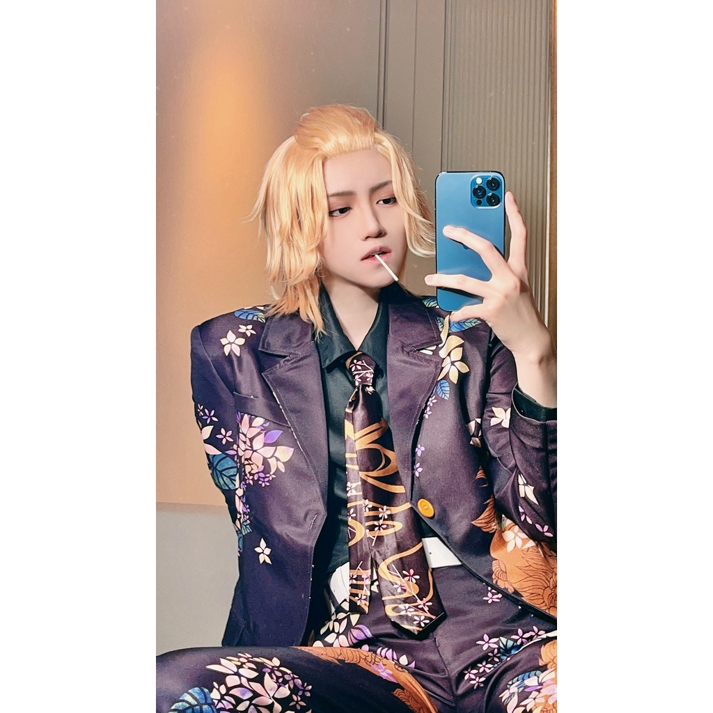 HOLOUN Tokyo Revengers Cosplay Trang Phục Hóa Trang Nhân Vật Anime Manjiro Sano Mikey Mikey Gang