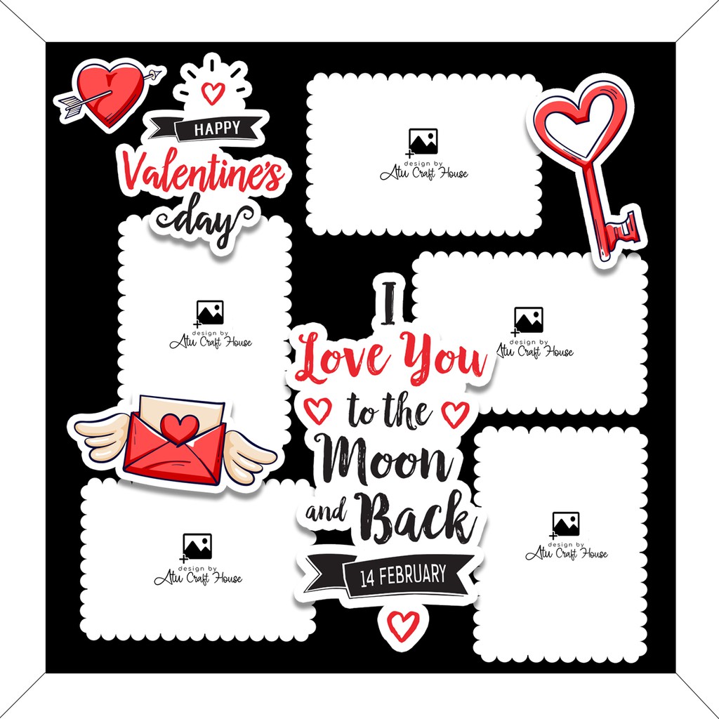 Khung Hình LOVE - QUÀ TẶNG LOVE - Khung Hình Nổi Scrapbook 3D