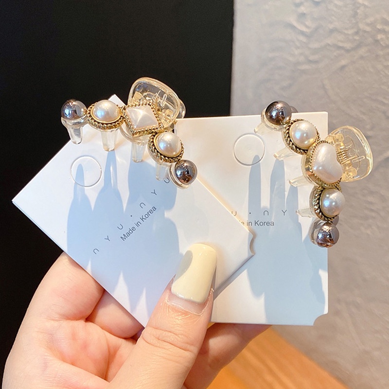 Kẹp tóc đính ngọc trai giả xinh xắn cho nữ