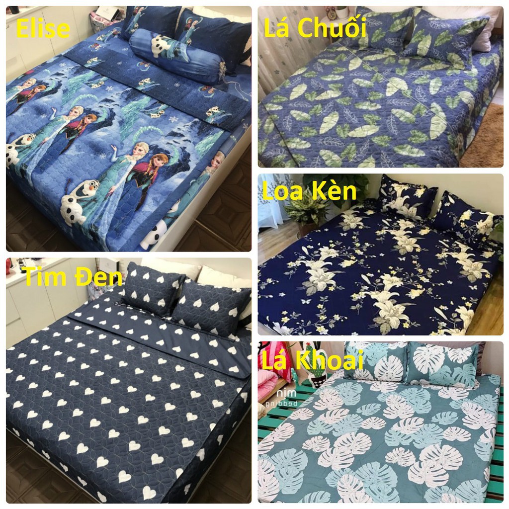💥GIÁ HỦY DIỆT💥 Bộ ga gối poly cotton m6x2m / m8x2m Hàng Loại I