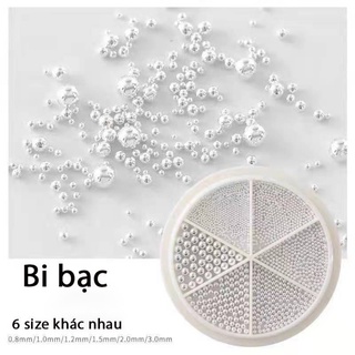Bi nail trang trí móng vàng bạc