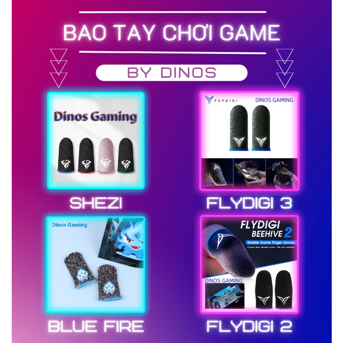 Găng Tay Pink Fire - Lửa Hồng phát sáng | Găng tay chơi game PUBG, Liên quân, chống mồ hôi, cực nhạy, co giãn cực tốt