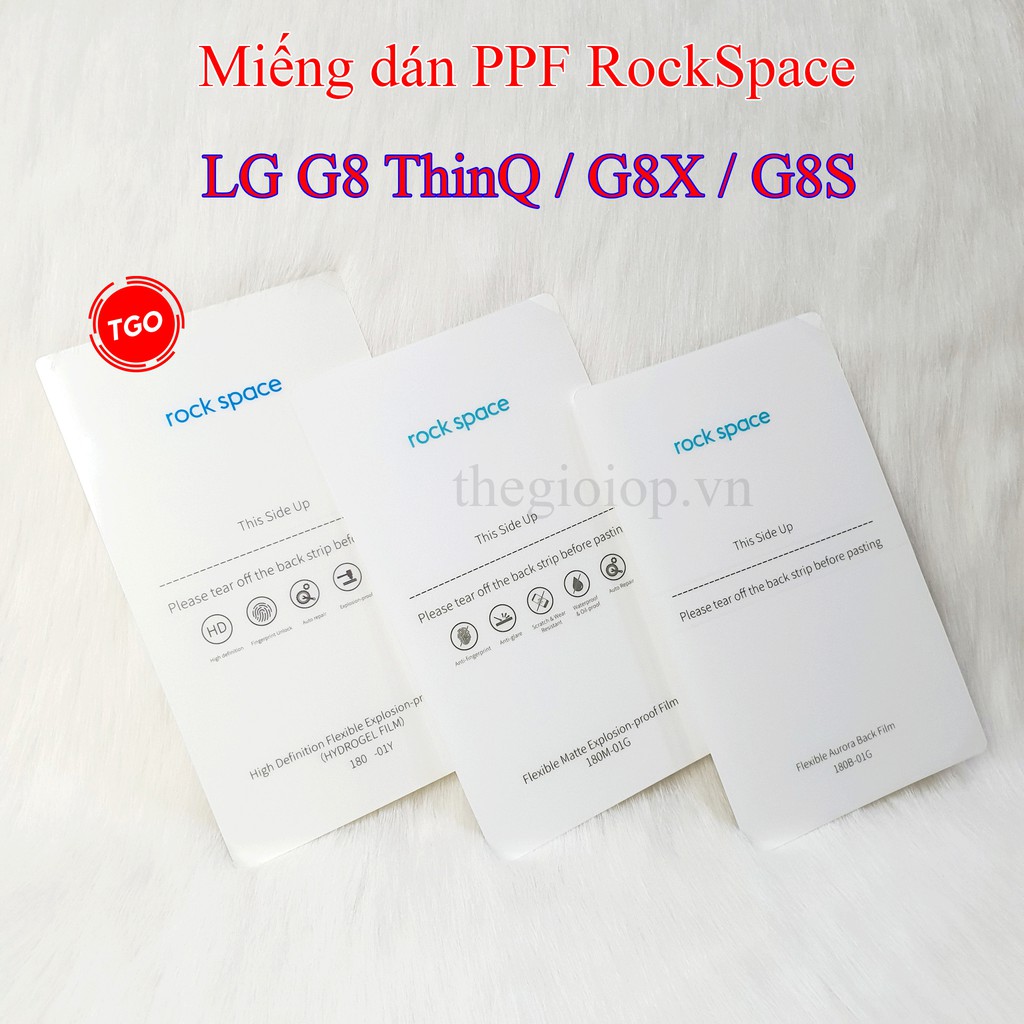 Miếng dán PPF LG G8 ThinQ / LG G8X / LG G8S màn hình, mặt lưng Rockspace