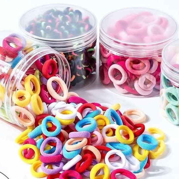 [Hộp 100 dây] Dây cột tóc - Dây Buộc Tóc Co Giãn Phong Cách Hàn Quốc Đơn Giản Cho Nữ - #DAYCOTTOC