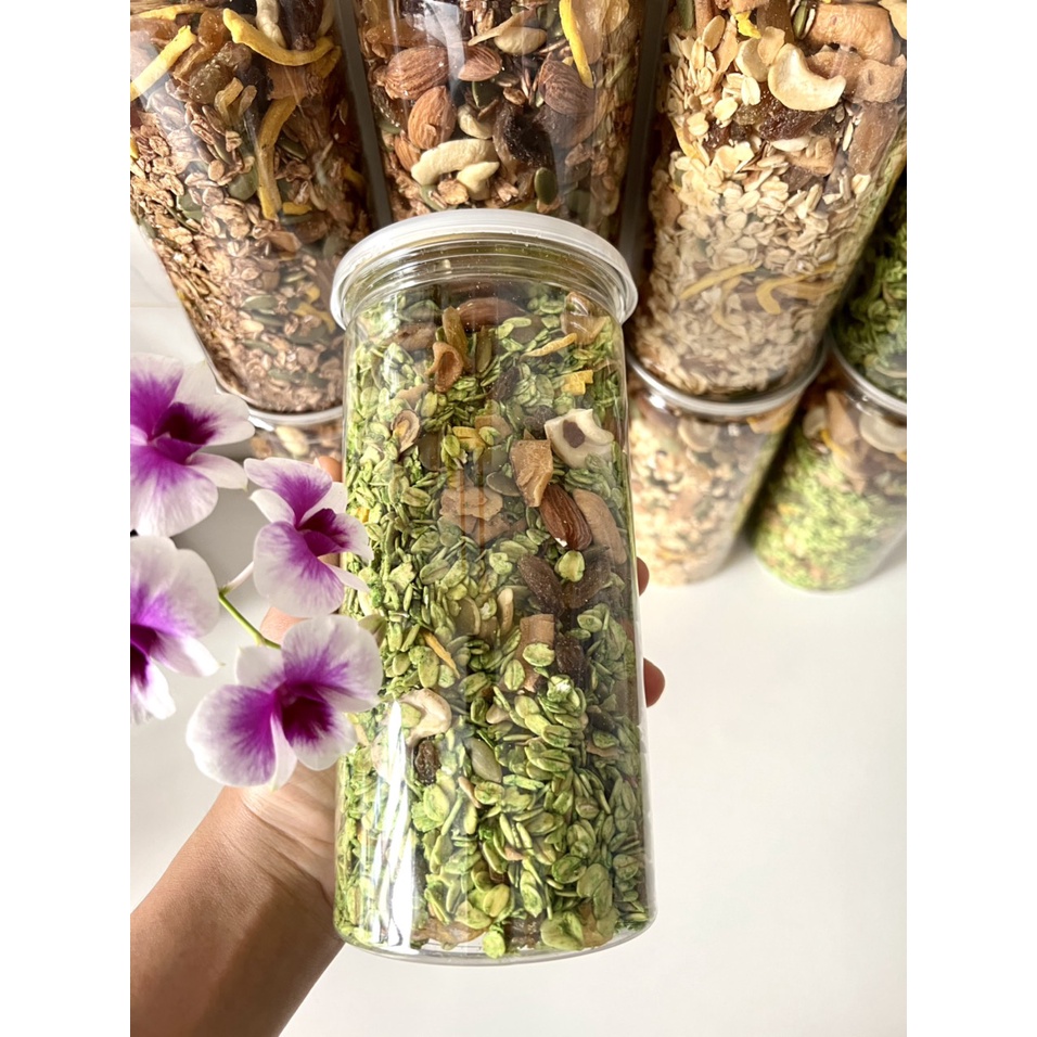 Ngũ Cốc Granola Nhiều Hạt - Vị Trà Xanh 500g