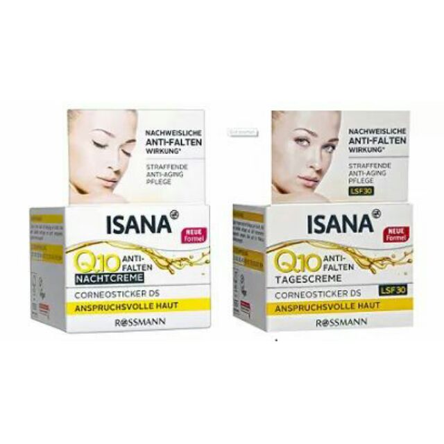 Bộ Kem dưỡng da chống lão hóa ISANA Q10