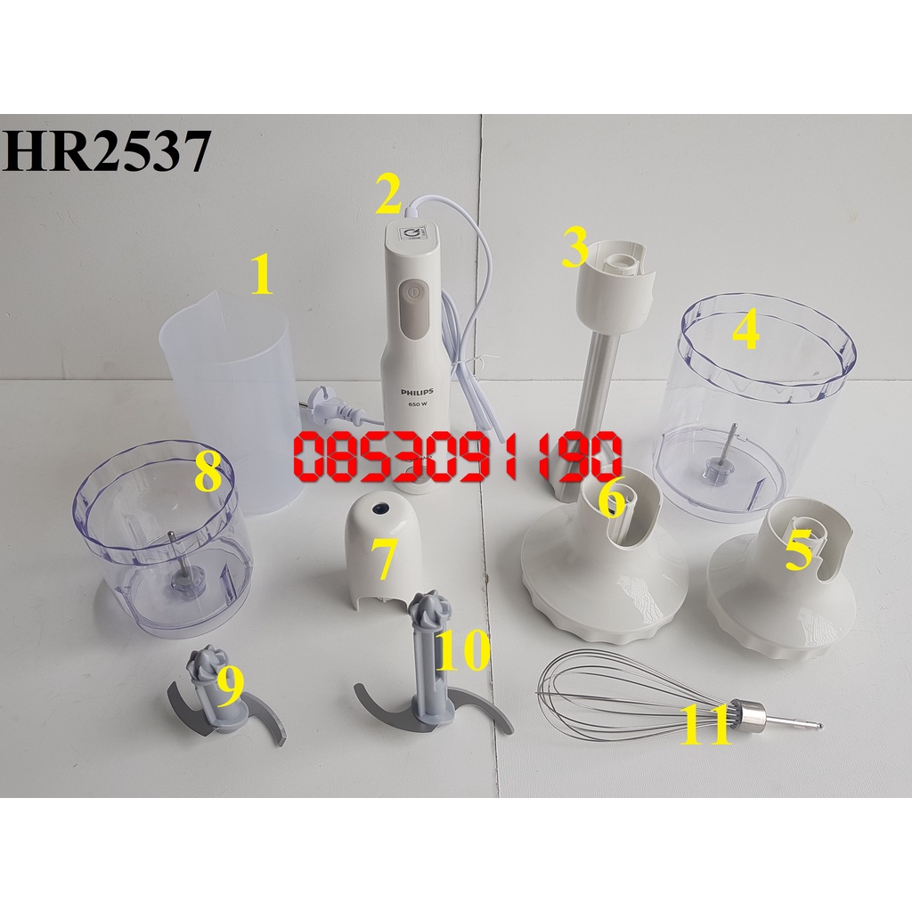 LINH KIỆN CHÍNH HÃNG PHILIPS- Phụ kiện máy xay cầm tay Philips HR2531 HR2533 HR2534 HR2537 HR2538