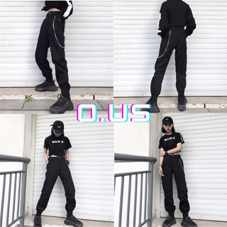 (Sẵn Đen S M L XL 2XL) QUẦN JOGGER LISA BLACKPINK KÈM XÍCH