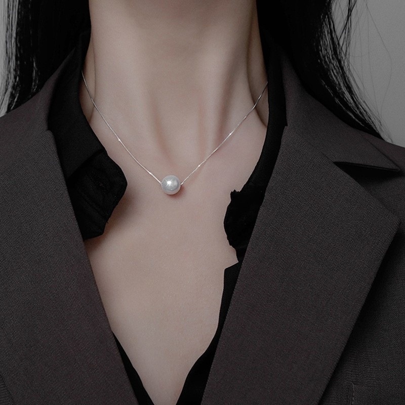 1 Vòng cổ Đính Ngọc Trai Nhân Tạo Thanh Lịch Cho Nữ