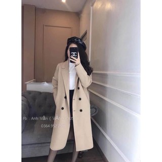 Áo khoác dạ ép nữ dáng dài (kèm video ảnh thật)