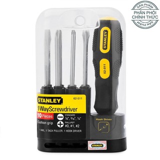 Bộ tô vít, tuốc nơ vít 9 kiểu stanley 62-511