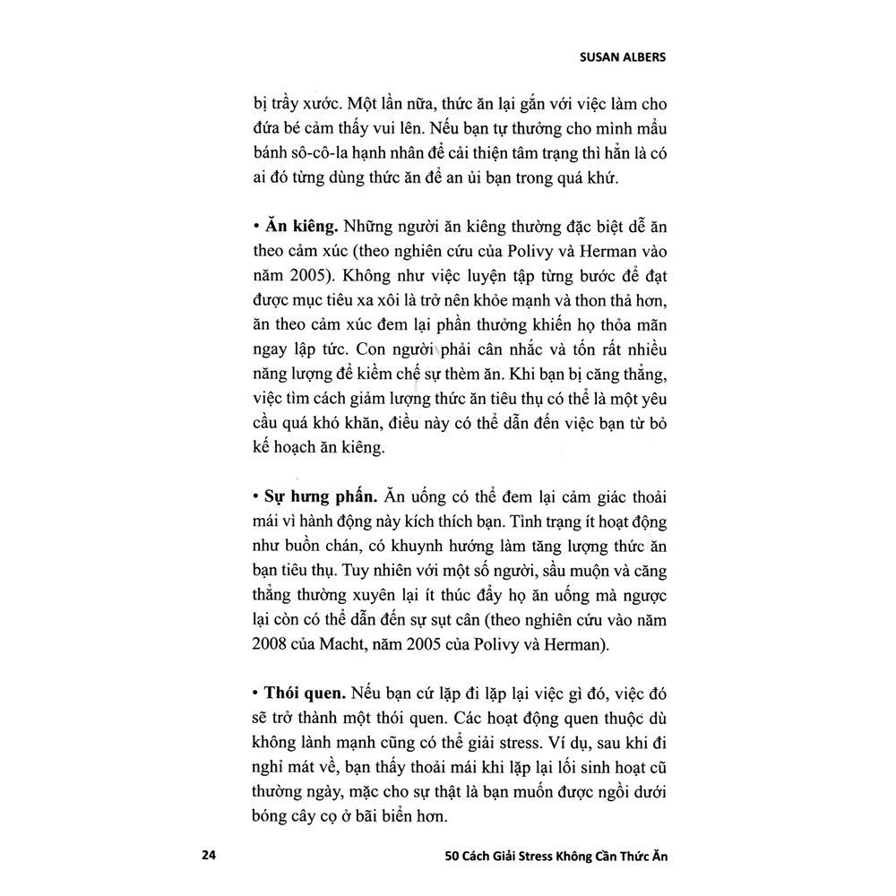 Sách 50 Cách Giải Stress Không Cần Thức Ăn