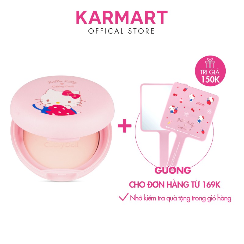 Phấn phủ kiềm dầu chống bóng nhờn Hello Kitty Cathy Doll Oil Control Blur Pact 6.5g Translucent | BigBuy360 - bigbuy360.vn
