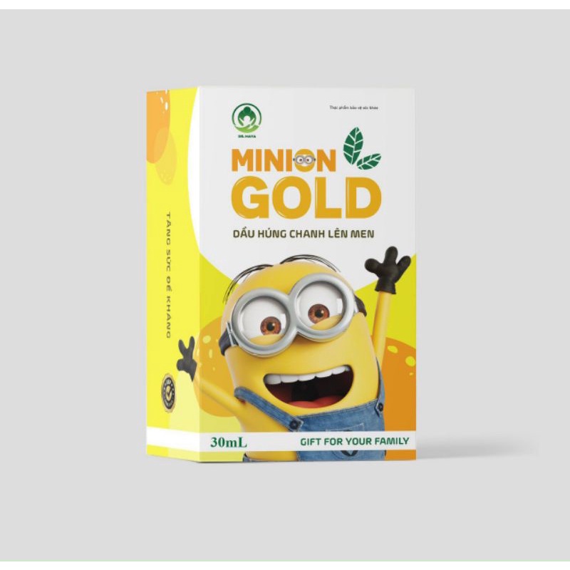 Dầu Húng Chanh Minion 30ml giảm ho, tiêu đờm - Dầu Húng Chanh Minion Gold- Tinh dầu húng chanh minion