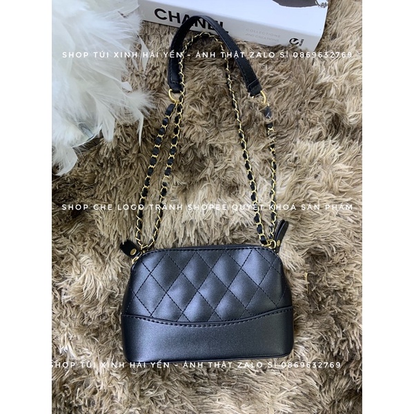 Túi hobo mini trần trám đeo chéo bản 2 dây xích thời trang( cam hết hàng đẹp chuẩn ) ảnh thật cuối TA233