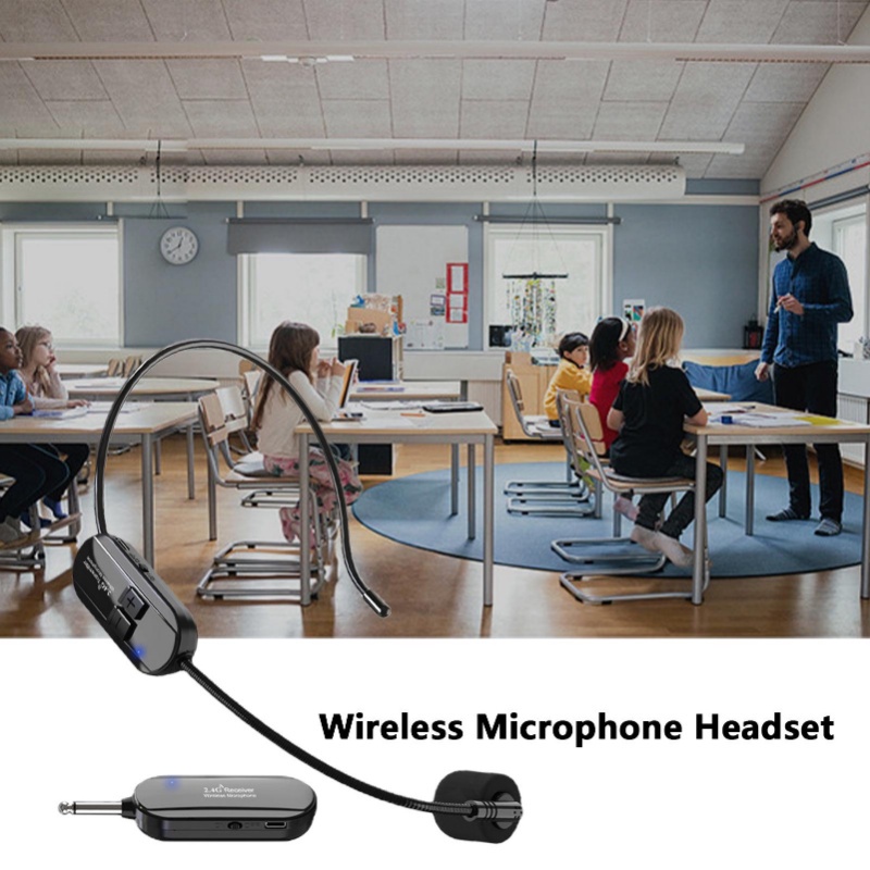 Micro Không Dây Khuếch Đại Âm Thanh Cá Nhân 6-8h Phạm Vi 165ft Chống Ồn Dễ Sử Dụng Kèm Loa karaoke