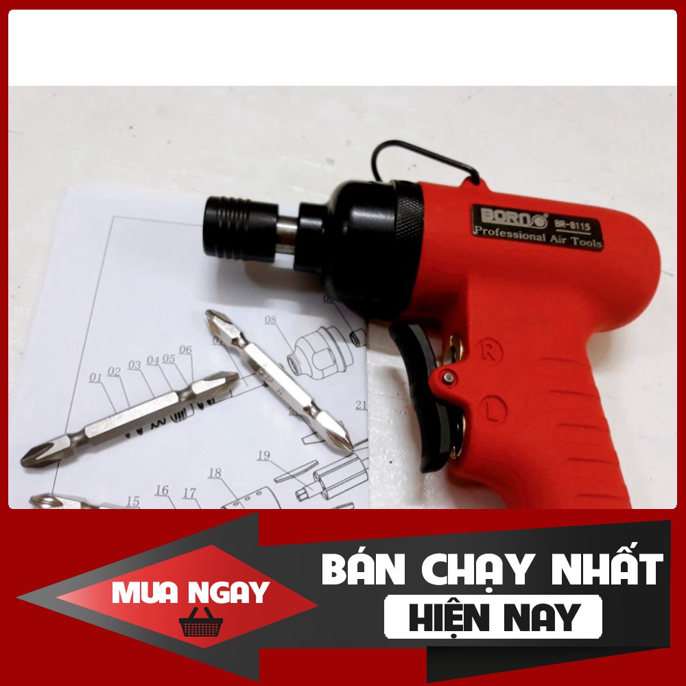 [ HÀNG CHÍNH HÃNG - GIÁ SẬP SÀN ] Máy bắn vít hơi, Súng hơi bắn vít BORO đảo chiều Cao Cấp - Cho khách xem hàng