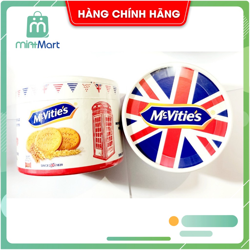 Bánh quy ăn kiêng lúa mì McVities Digestive 227,5gr (Date 12/2022)