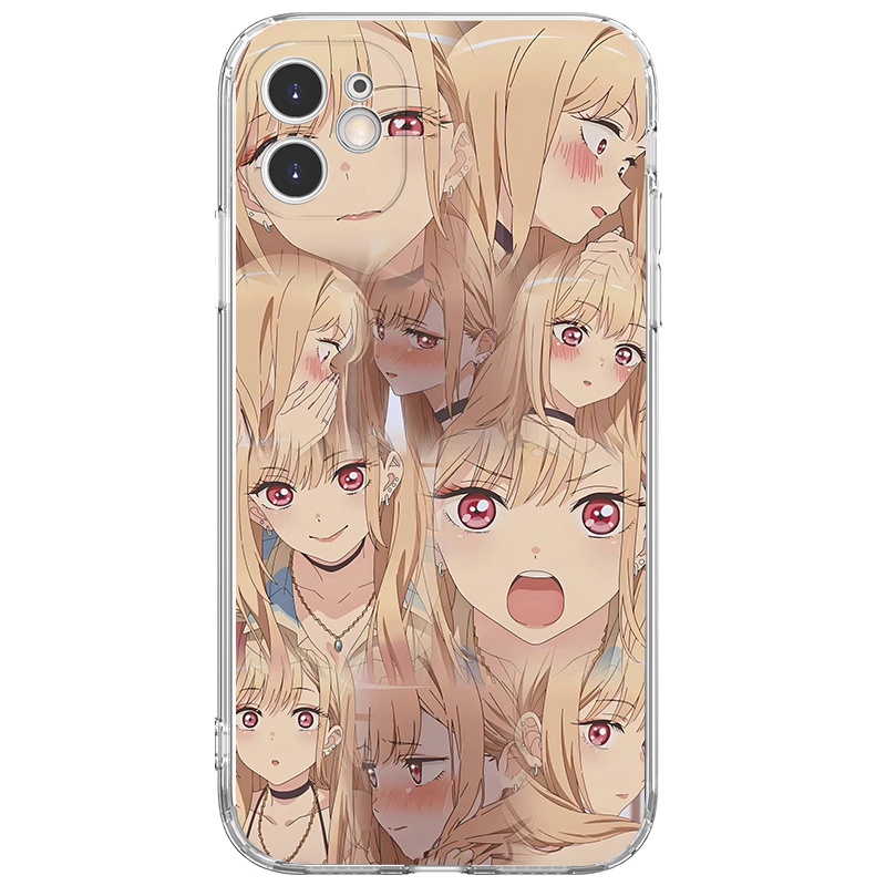 Ốp lưng JURSUE mềm hoạt hình dễ thương đẹp Cho iPhone 14 13 12 11 Pro Max SE 2020 X XR XS 8 7 ip 6S 6 Plus kute Y2370