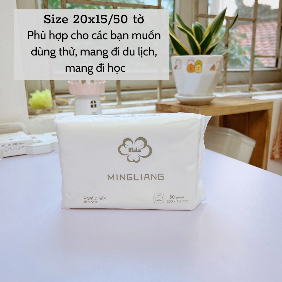 Khăn Mặt Khô Dùng 1 Lần, Khăn Lau Khô Ướt, Giấy Đa Năng 100% Cotton Không Dệt An Toàn Trong Sinh Hoạt