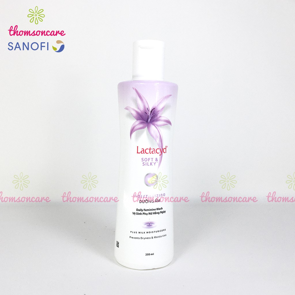 Dung Dịch Vệ Sinh Phụ Nữ Lactacyd Soft & Silky - Chai 150ml, ddvs nước rửa phụ khoa dưỡng ẩm