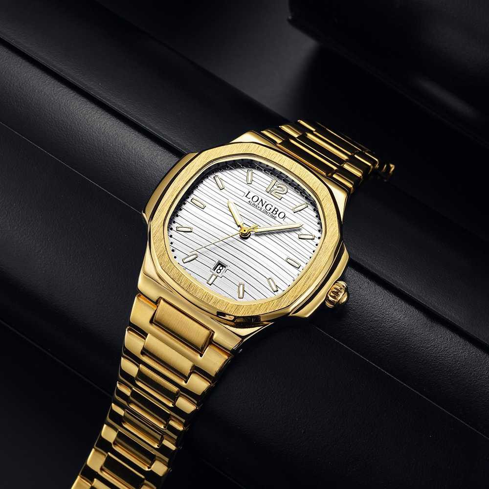 Đồng Hồ Nam LONGBO 80511 Khung Thép Chống Gỉ Chống Nước Cao Cấp | BigBuy360 - bigbuy360.vn