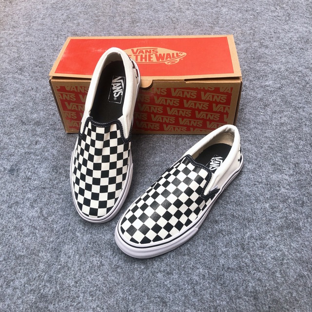 [Tặng hộp giày + tất thời trang] giày thể thao ol lười đen trắng | BigBuy360 - bigbuy360.vn