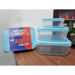 BỘ 3 HỘP NHỰA ĐỰNG THỰC PHẨM TIỆN DỤNG