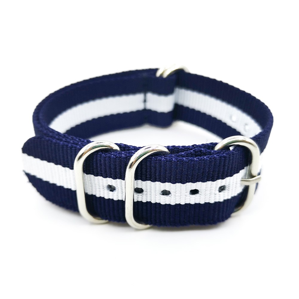 Dây Đeo Đồng Hồ Bằng Nilon Chống Thấm Nước 18mm 20mm 22mm 24mm Phong Cách Quân Đội