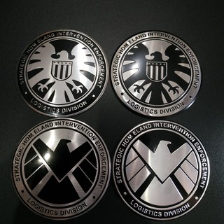 Tem Nhôm dán xe Captain - SHIELD Marvel siêu chất